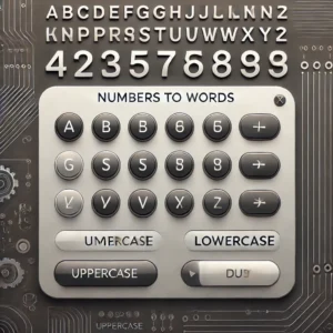 Numbers to Words Converter 123