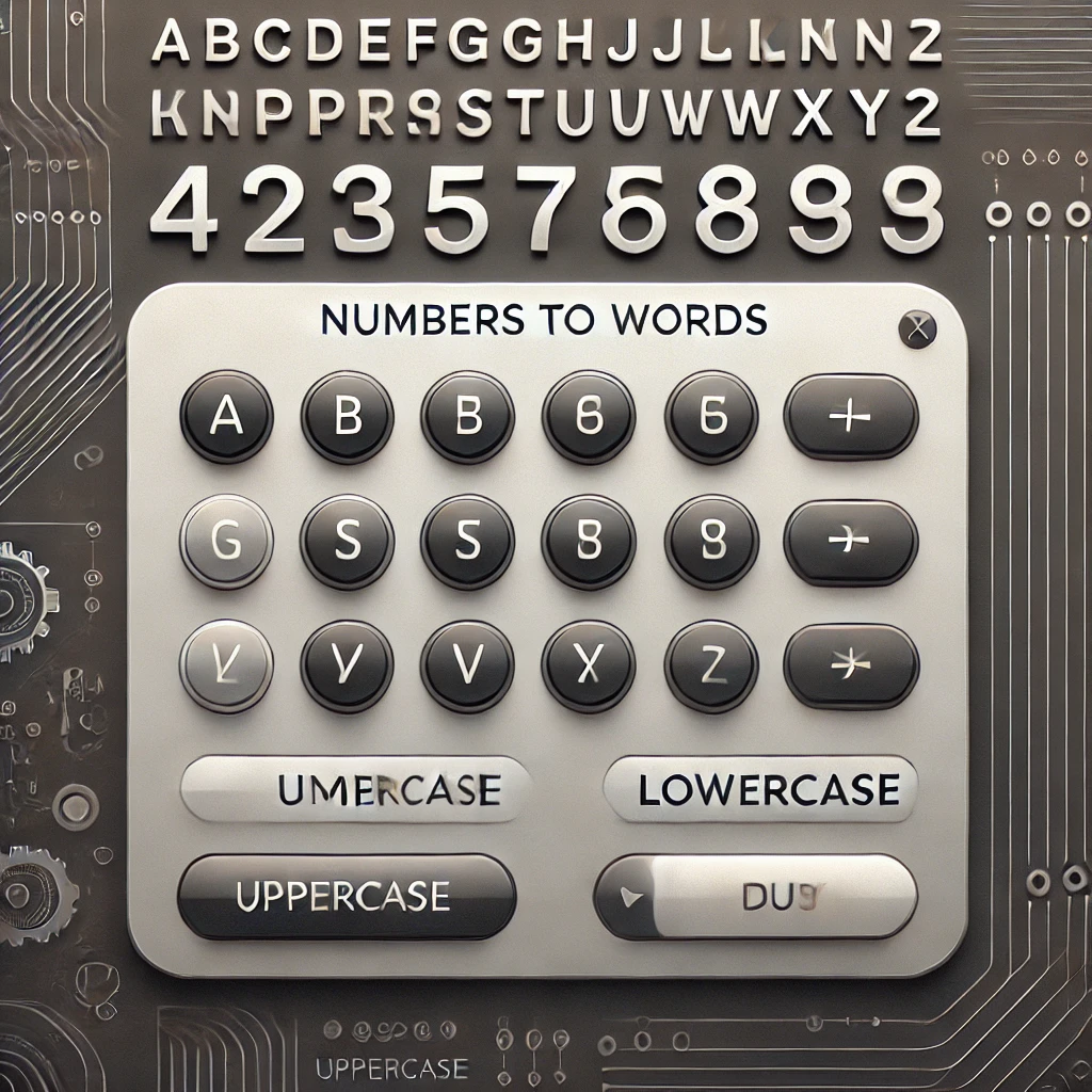 Numbers to Words Converter